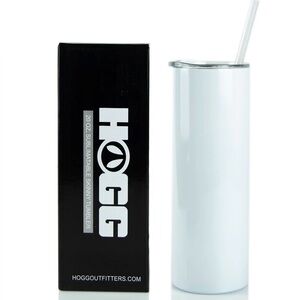 HOGG White Sublimatable Skinny Tumbler